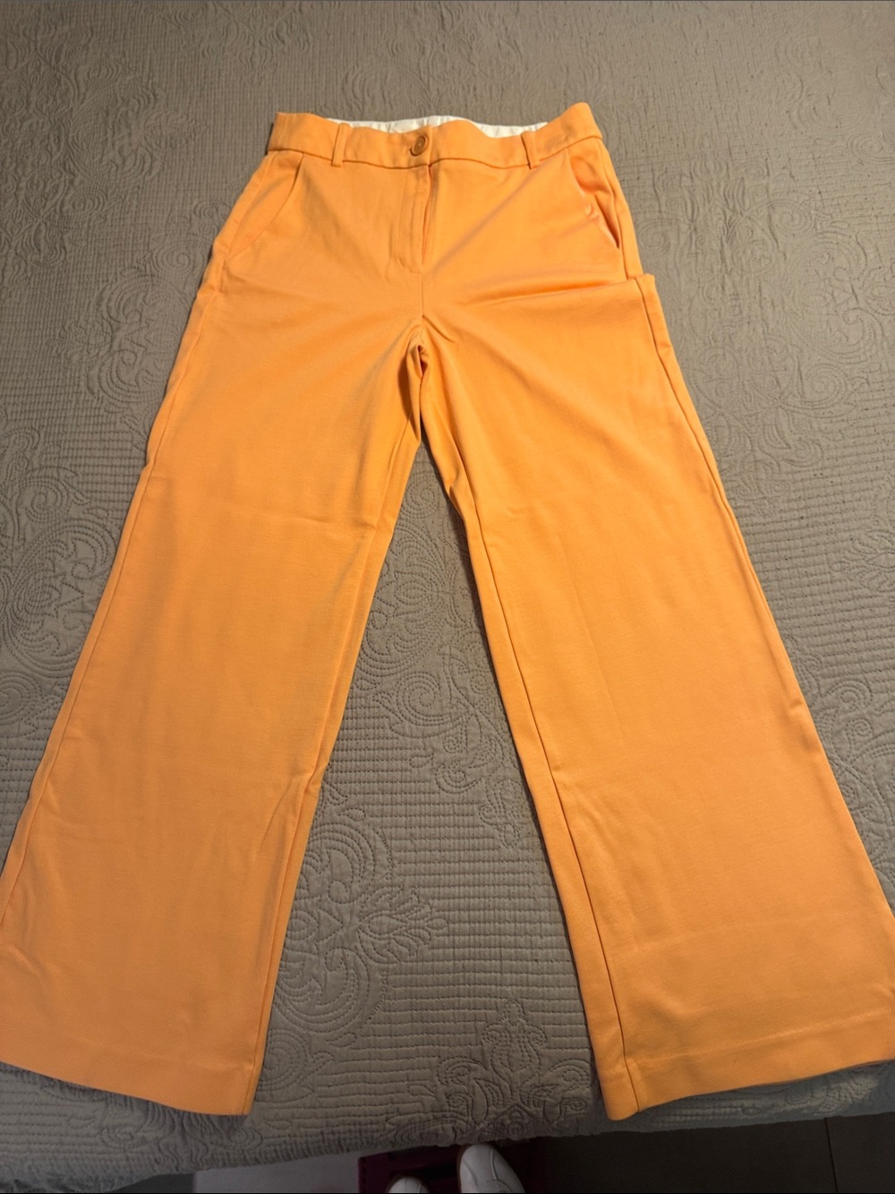 Tommy Hilfiger Wide-Leg Pants in Bright Orange